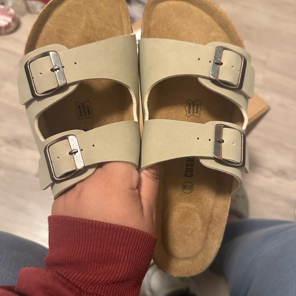 Women's Sandals with Double Buckle